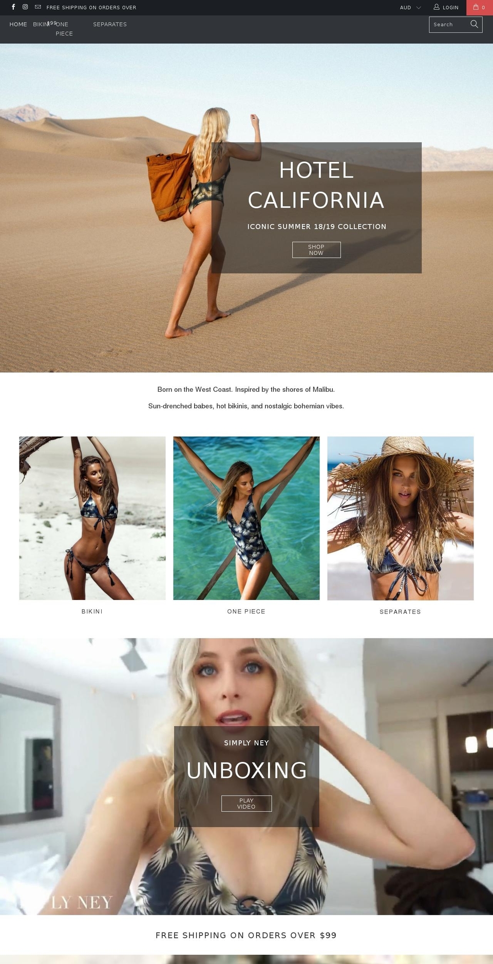 mossandmalibu.com shopify website screenshot