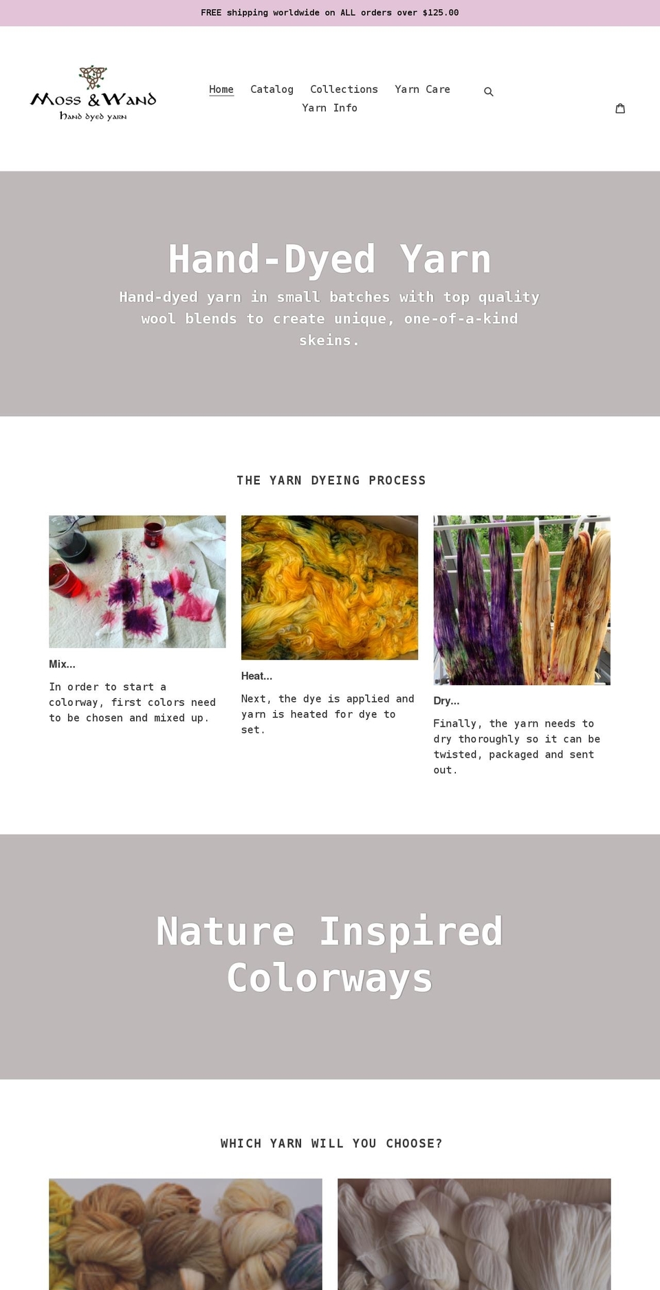 mossandwand.com shopify website screenshot