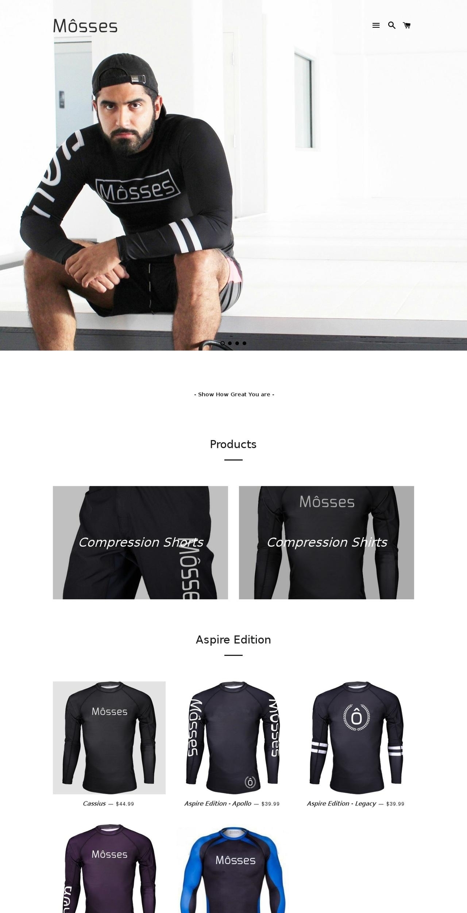 mosses26.com shopify website screenshot
