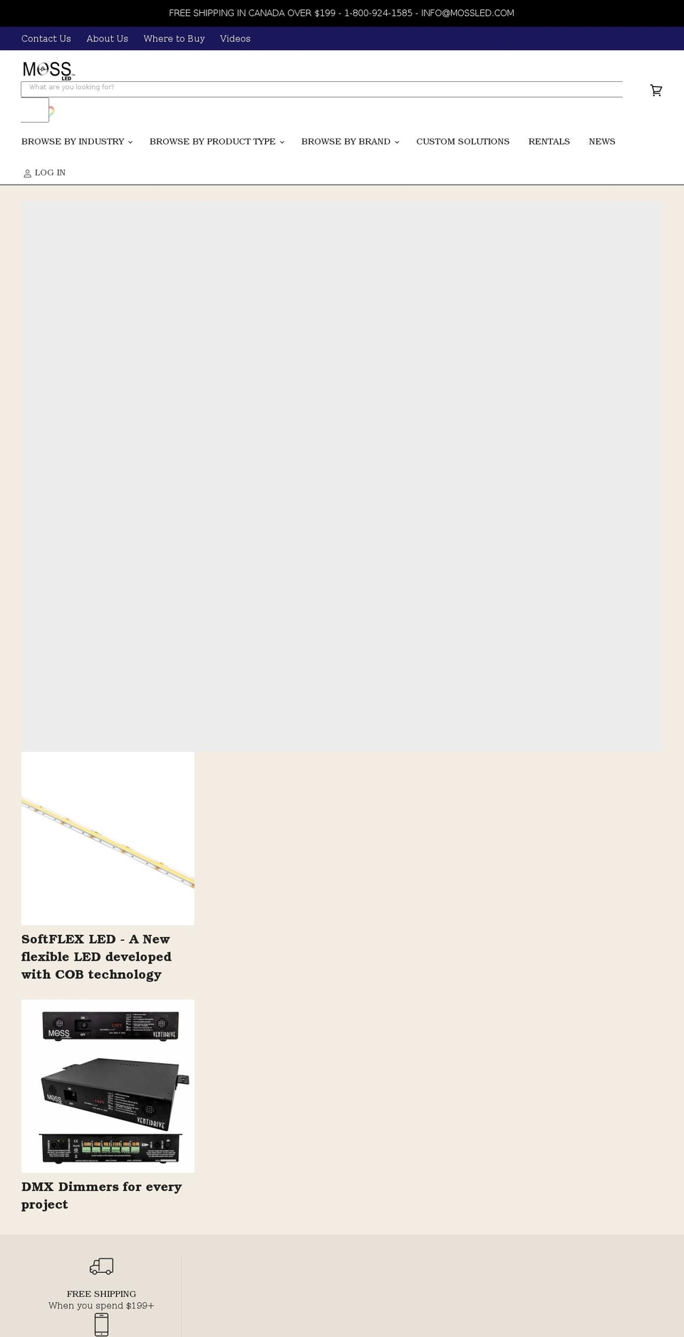 mossillumination.com — Shopify storefront screenshot