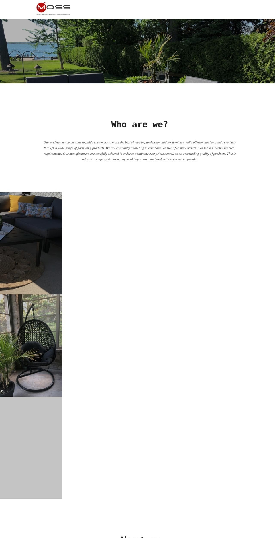 mossinternational.ca shopify website screenshot