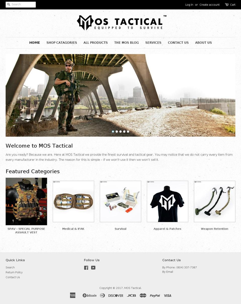 mostactical.com shopify website screenshot
