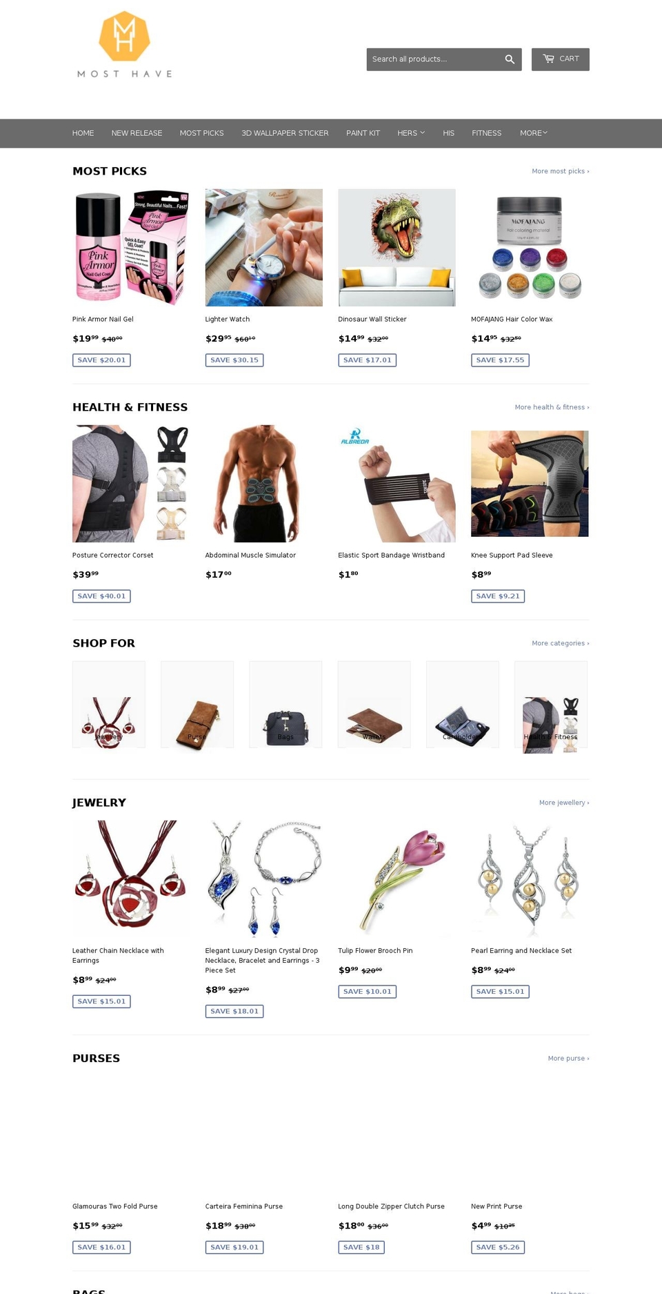 mosthave.com — Shopify storefront screenshot