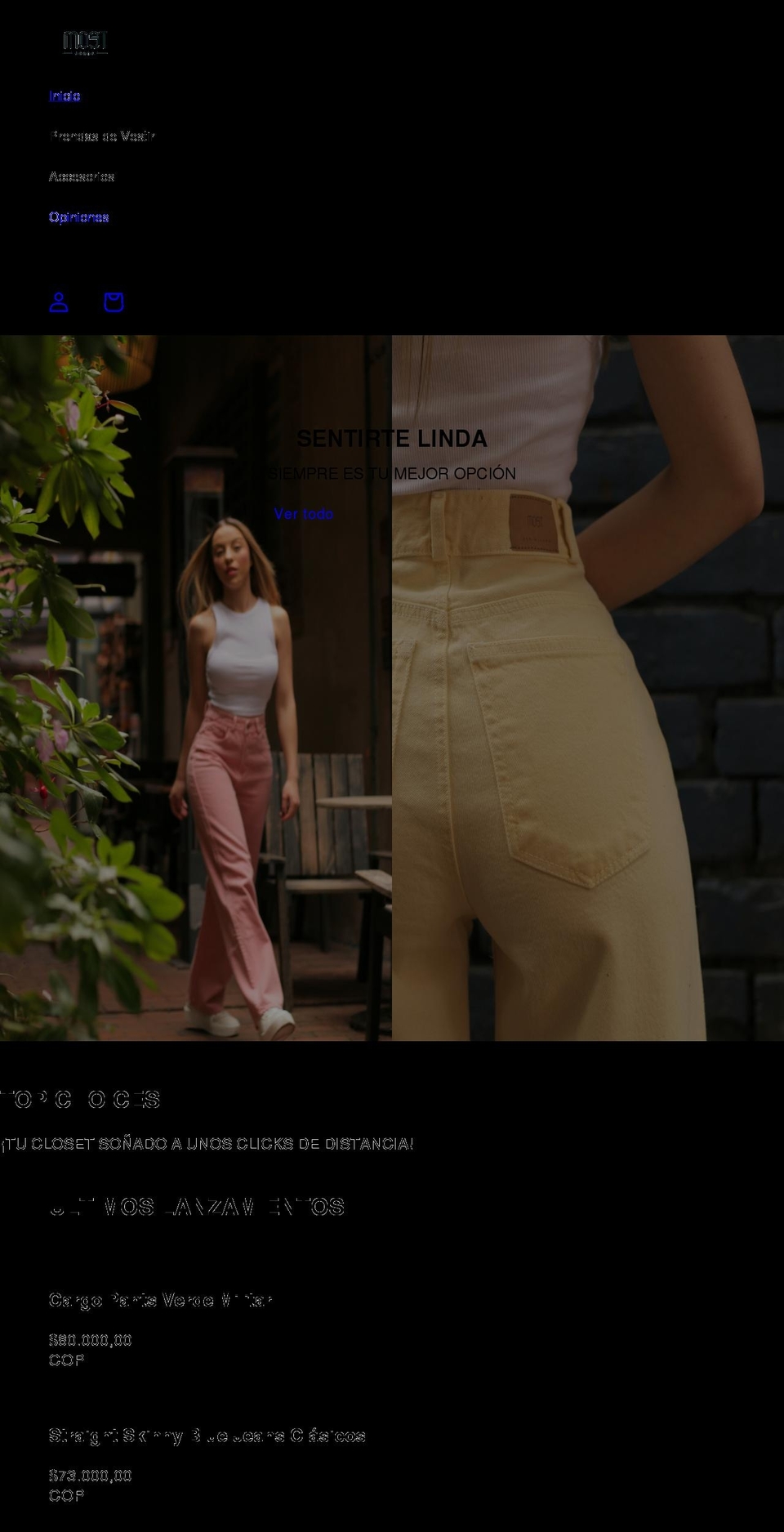 mostjeans.com shopify website screenshot