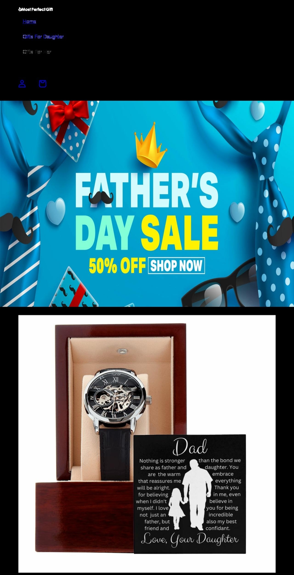 mostperfectgift.com shopify website screenshot
