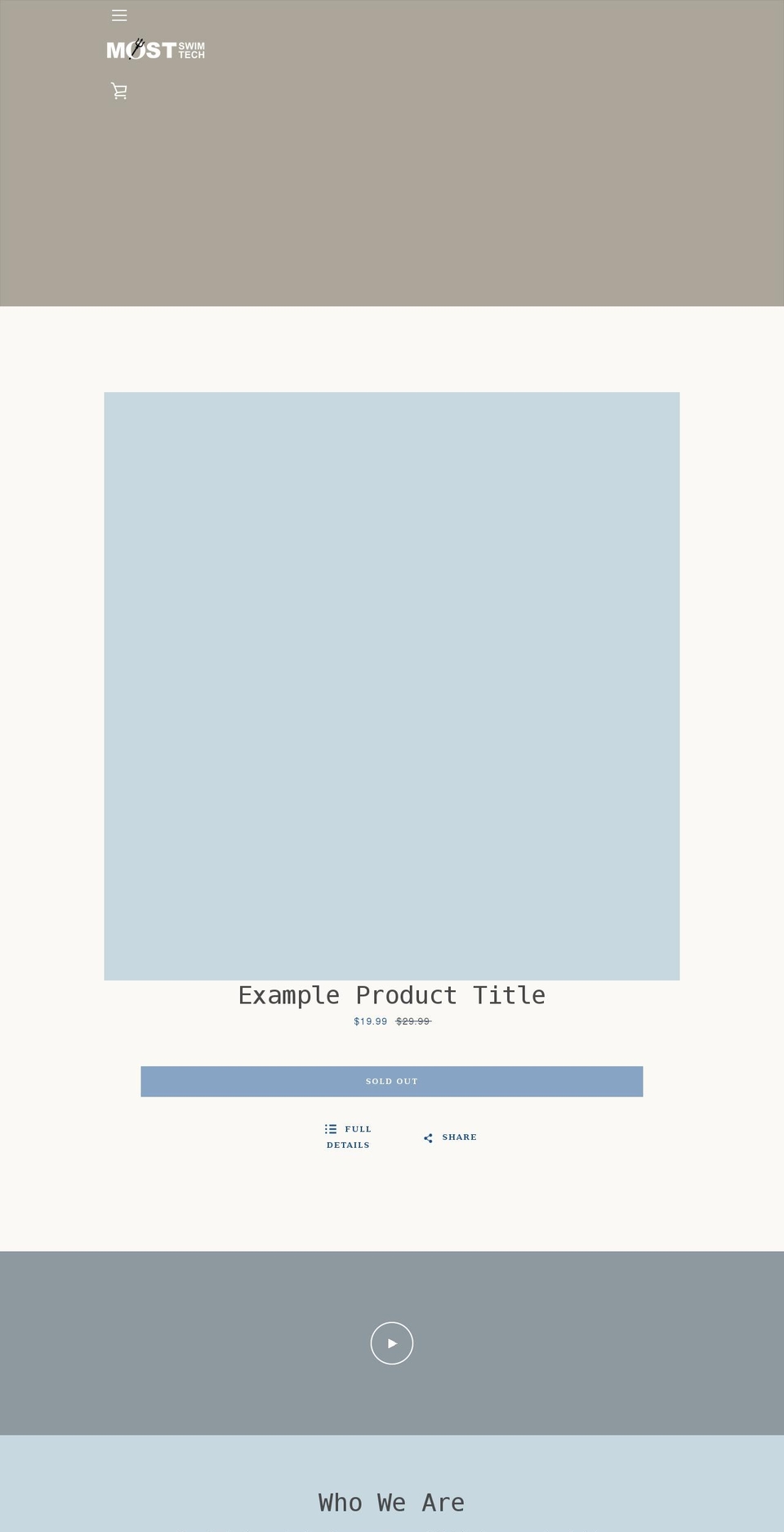 mostswimtech.com shopify website screenshot