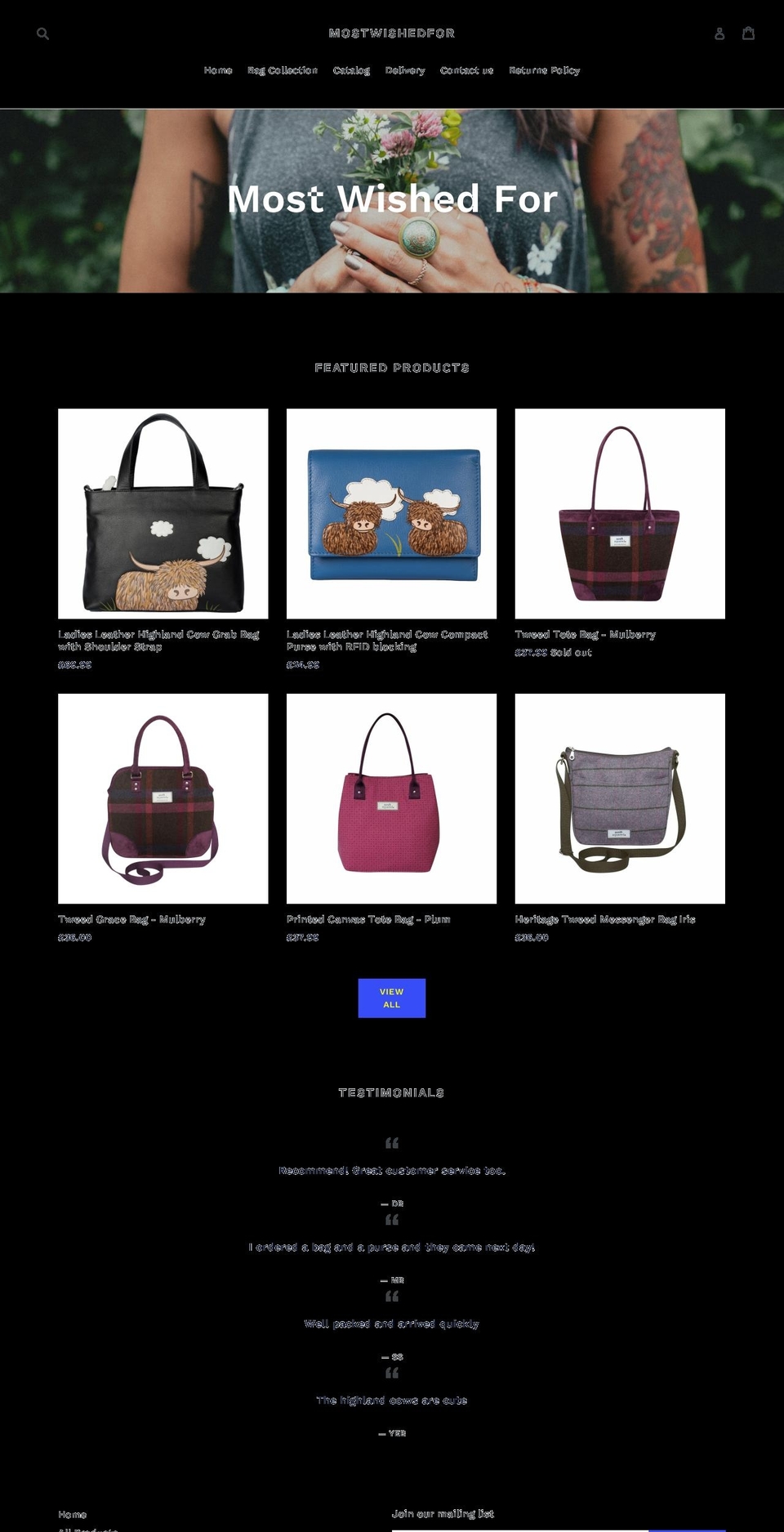 mostwishedfor.co.uk shopify website screenshot