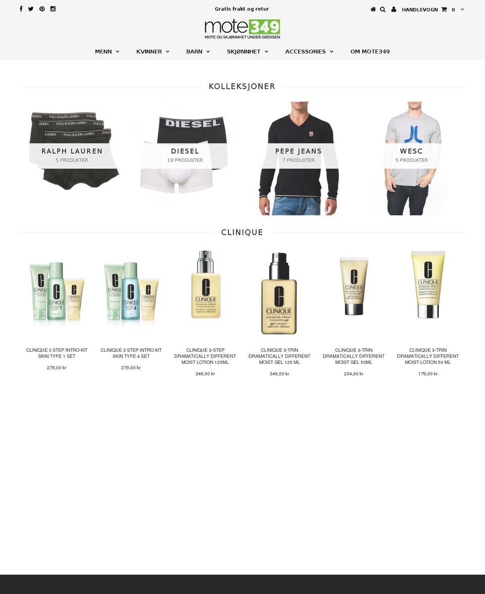 mote349.com — Shopify storefront screenshot