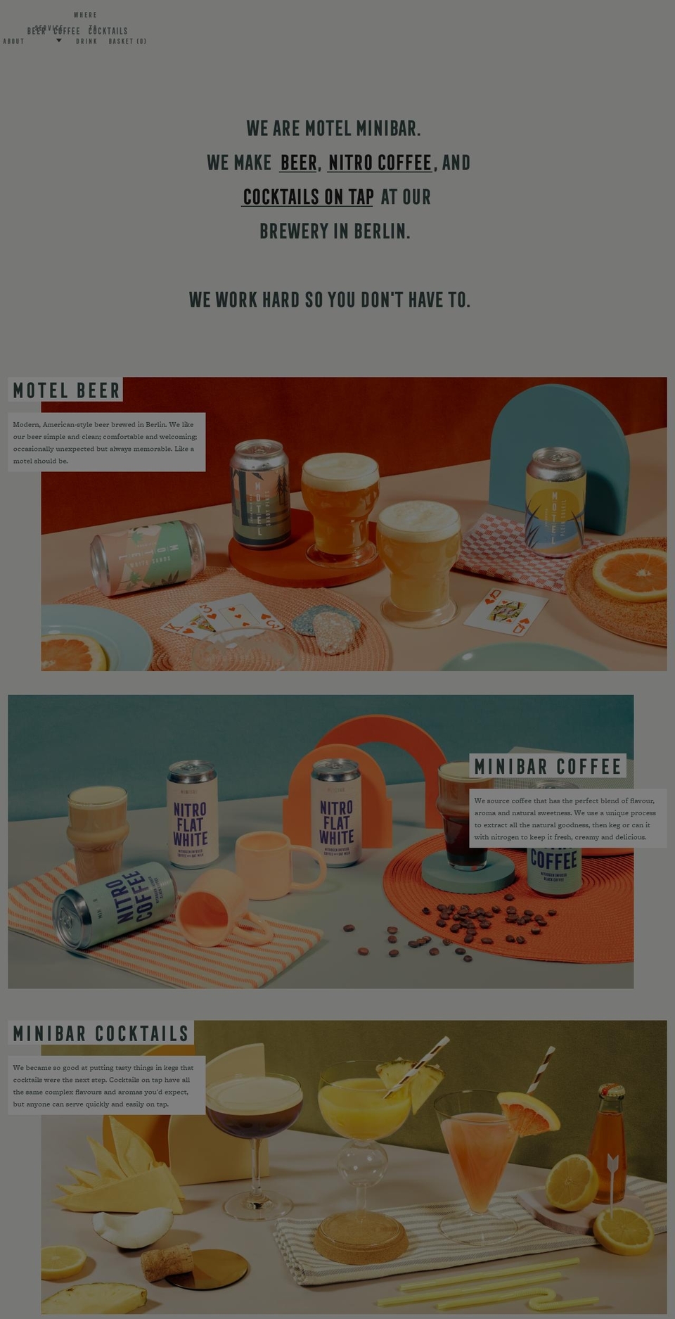 motelbeer.com — Shopify storefront screenshot