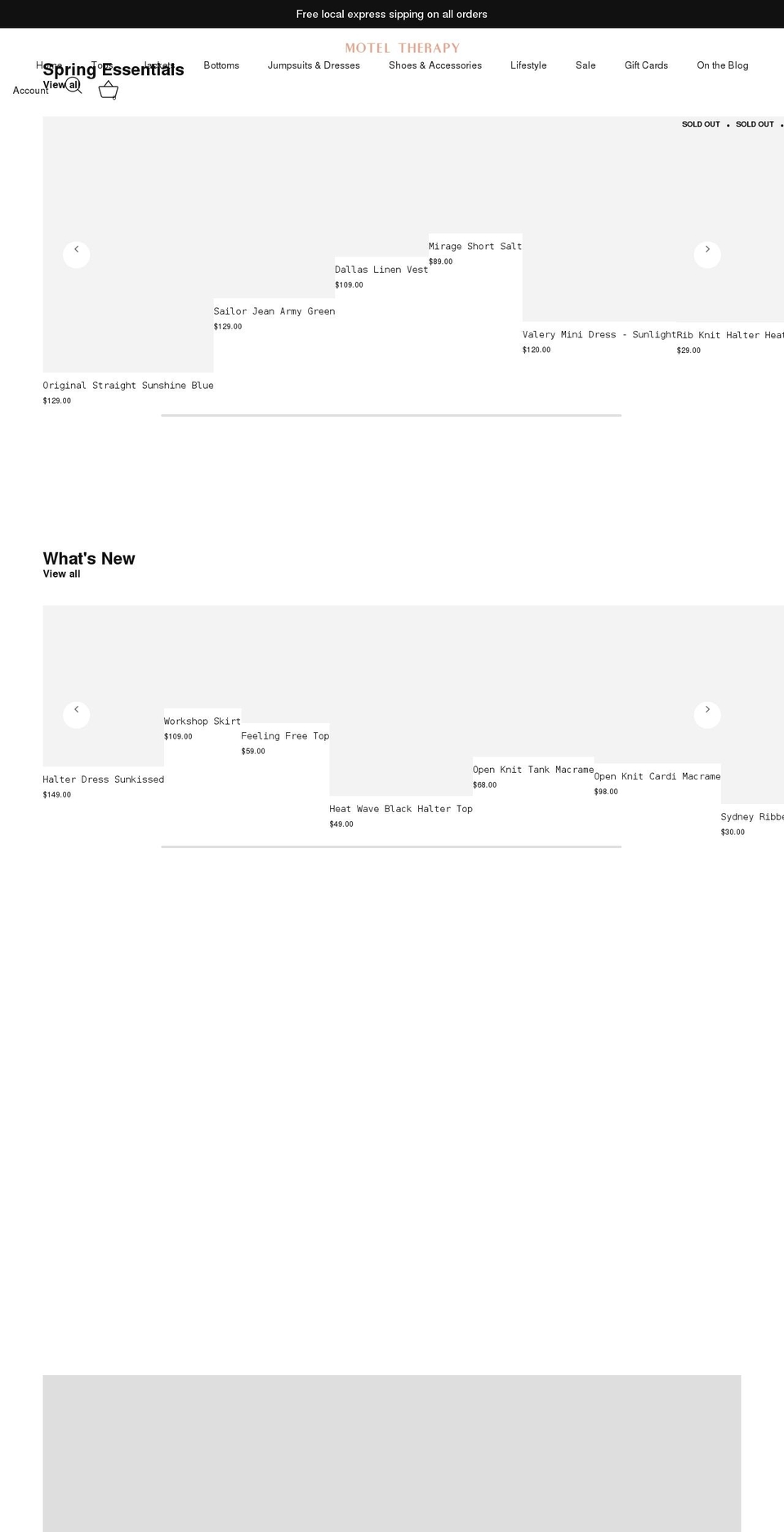 moteltherapy.com shopify website screenshot