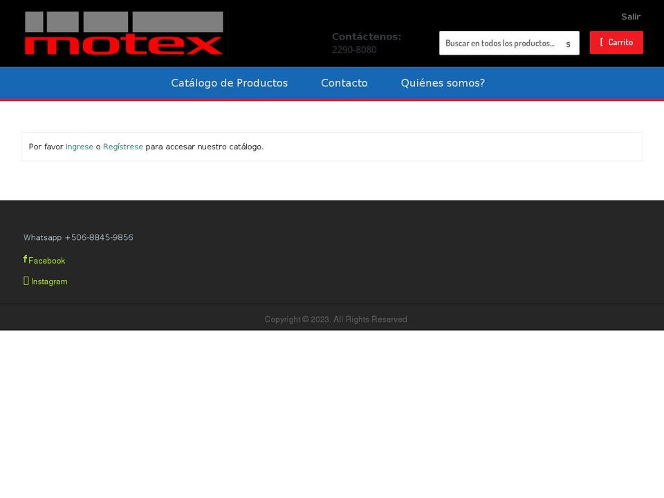 motexsa.myshopify.com shopify website screenshot