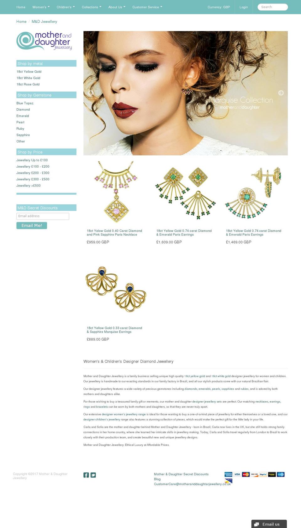 mother-and-daughter - Lucid update 19\/03\/15 Shopify theme site example motheranddaughterjewelry.com