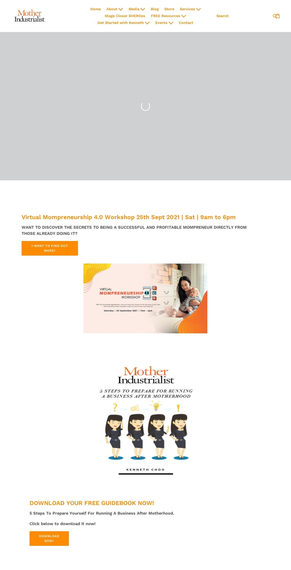 motherindustrialist.com — Shopify storefront screenshot