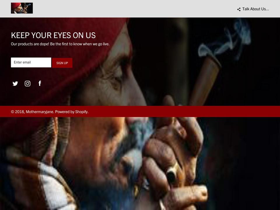 mothermaryjane.com — Shopify storefront screenshot