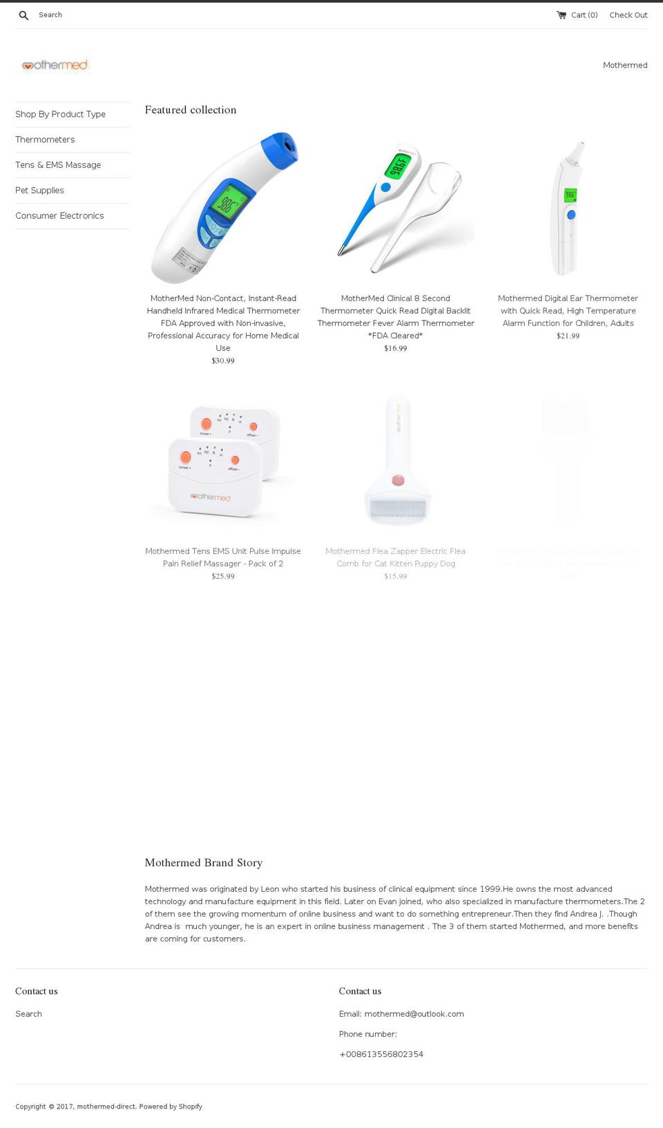 mothermed.com shopify website screenshot