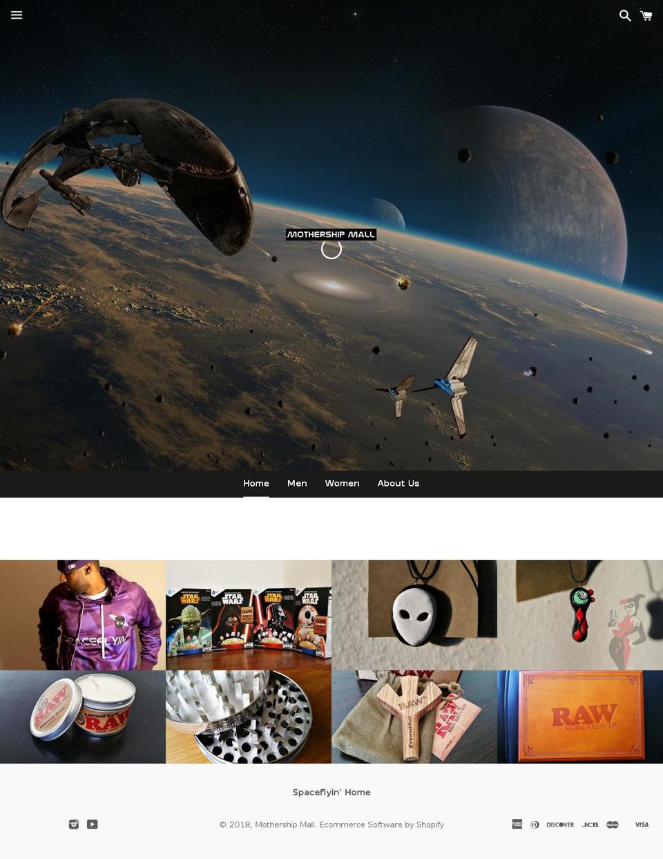 mothershipmall.com — Shopify storefront screenshot