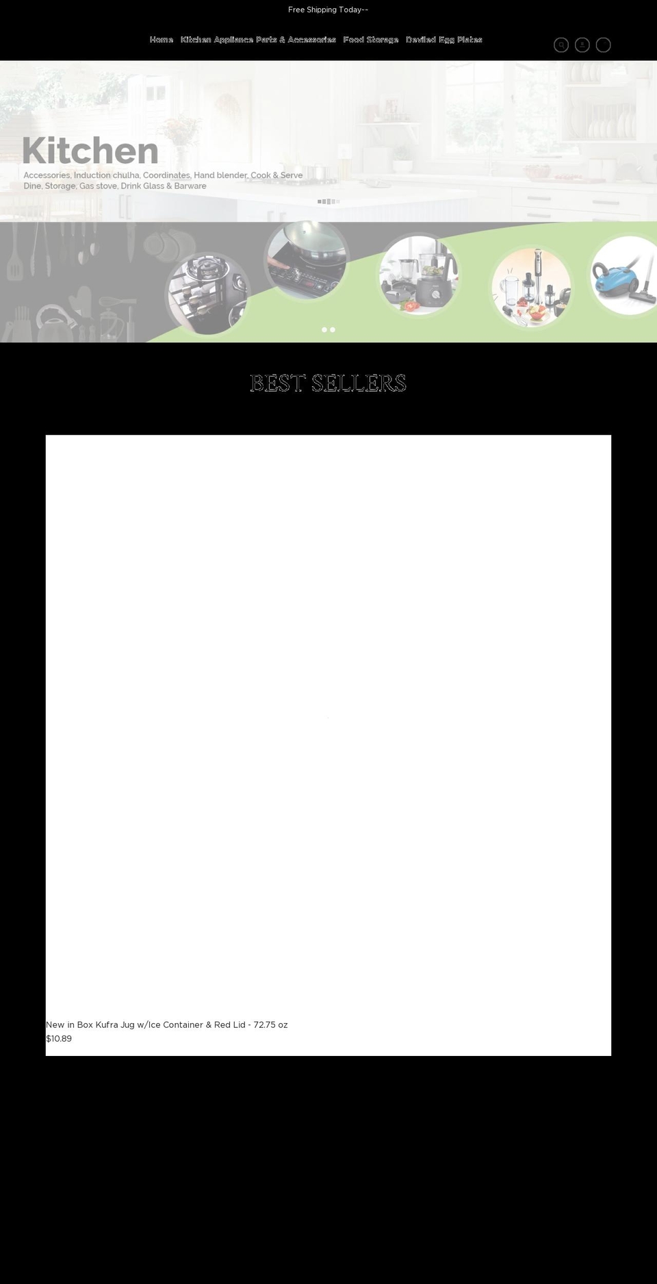 motherskitchenessentials.com — Shopify storefront screenshot