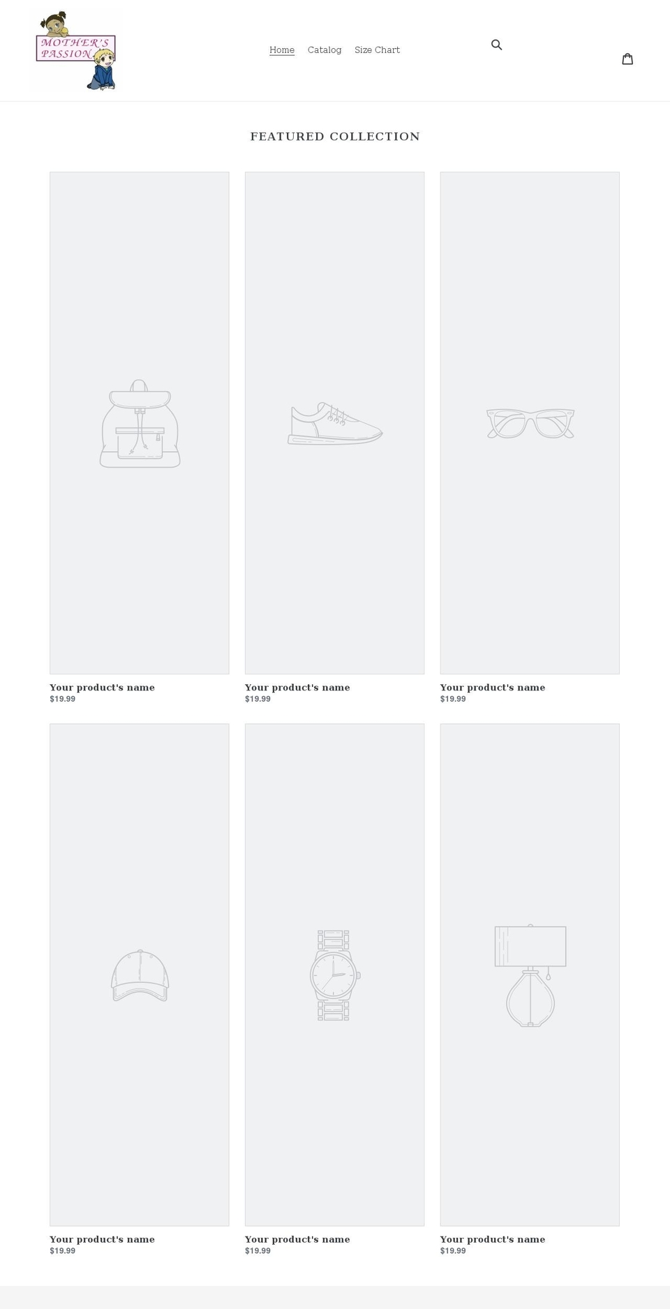 motherspassion.myshopify.com shopify website screenshot