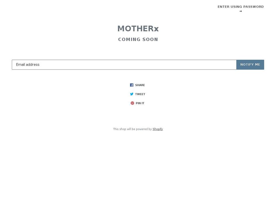 motherx.com — Shopify storefront screenshot