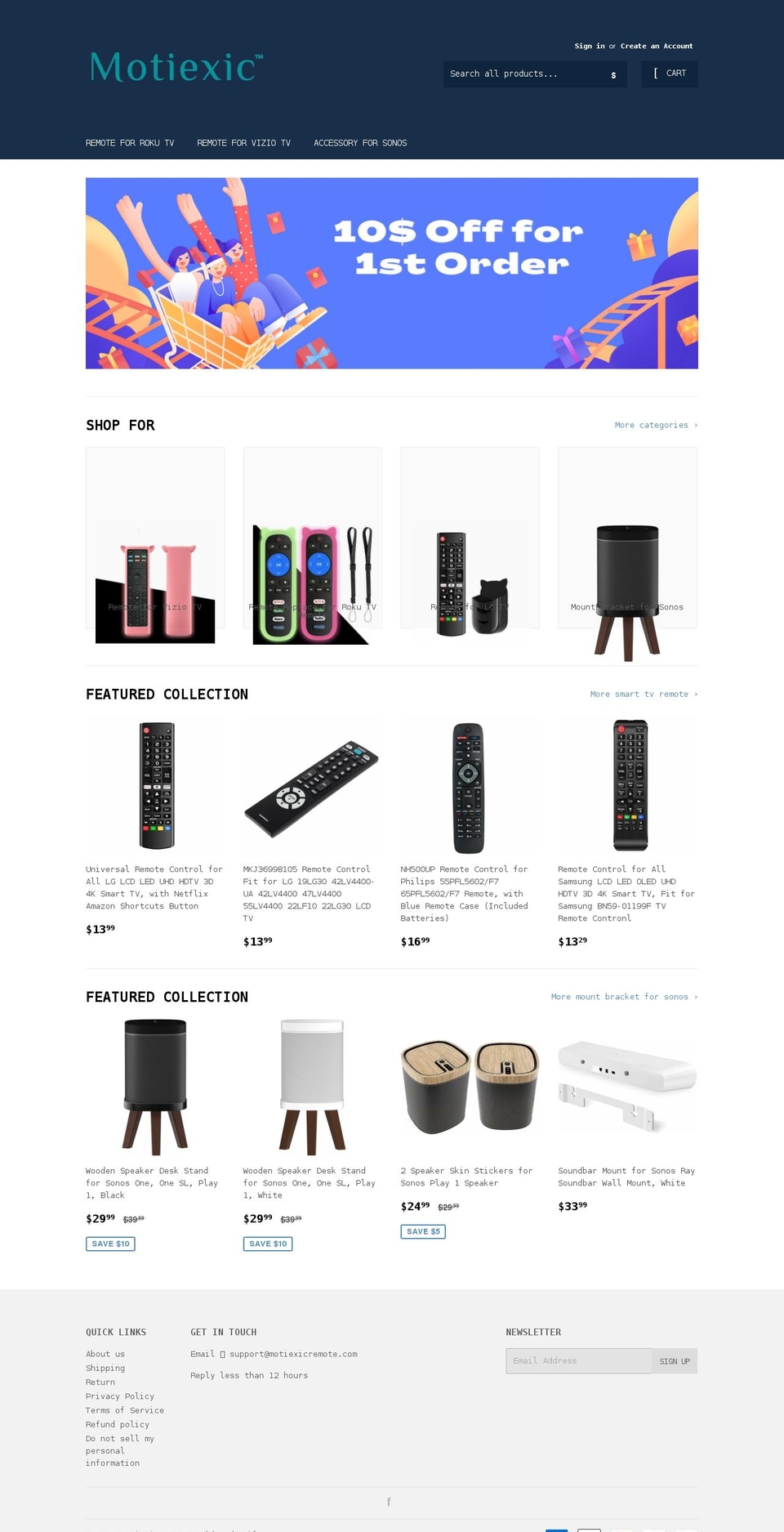 motiexicremote.com shopify website screenshot