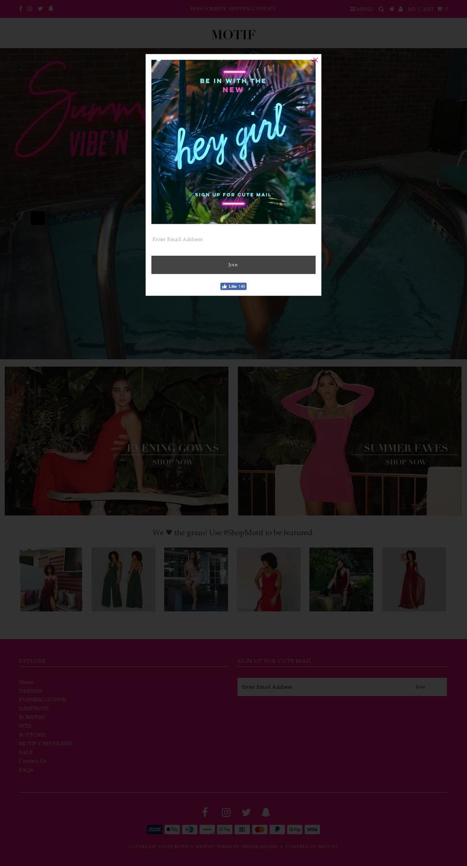 motif-usa.com — Shopify storefront screenshot