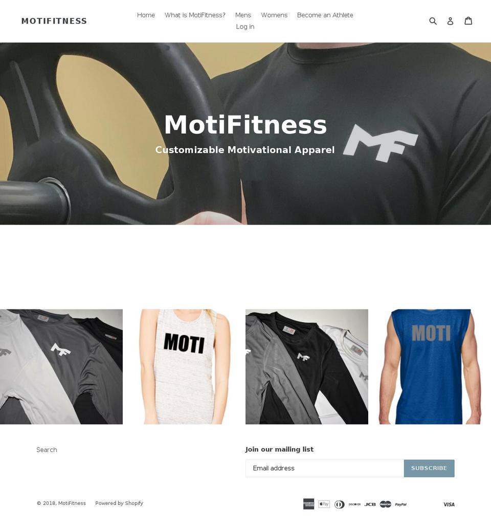 motifitness.com — Shopify storefront screenshot
