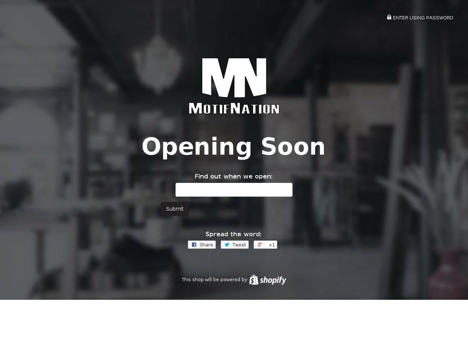 motifnation.com shopify website screenshot