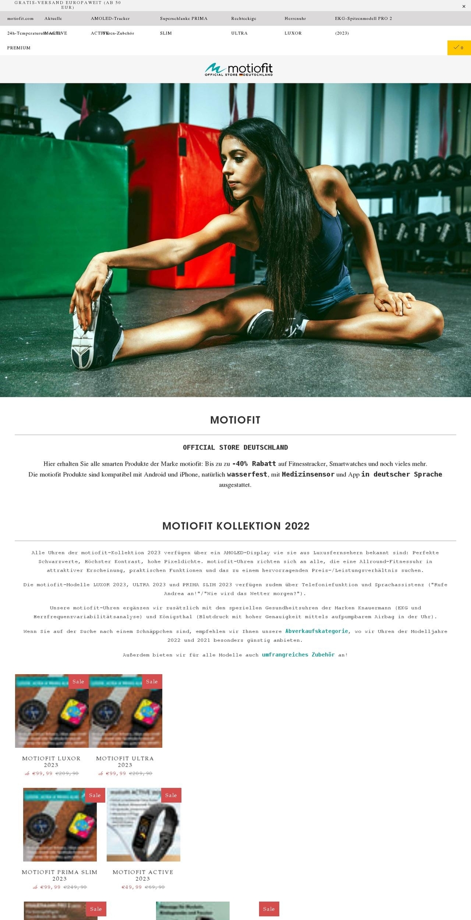 motiofit.shop shopify website screenshot