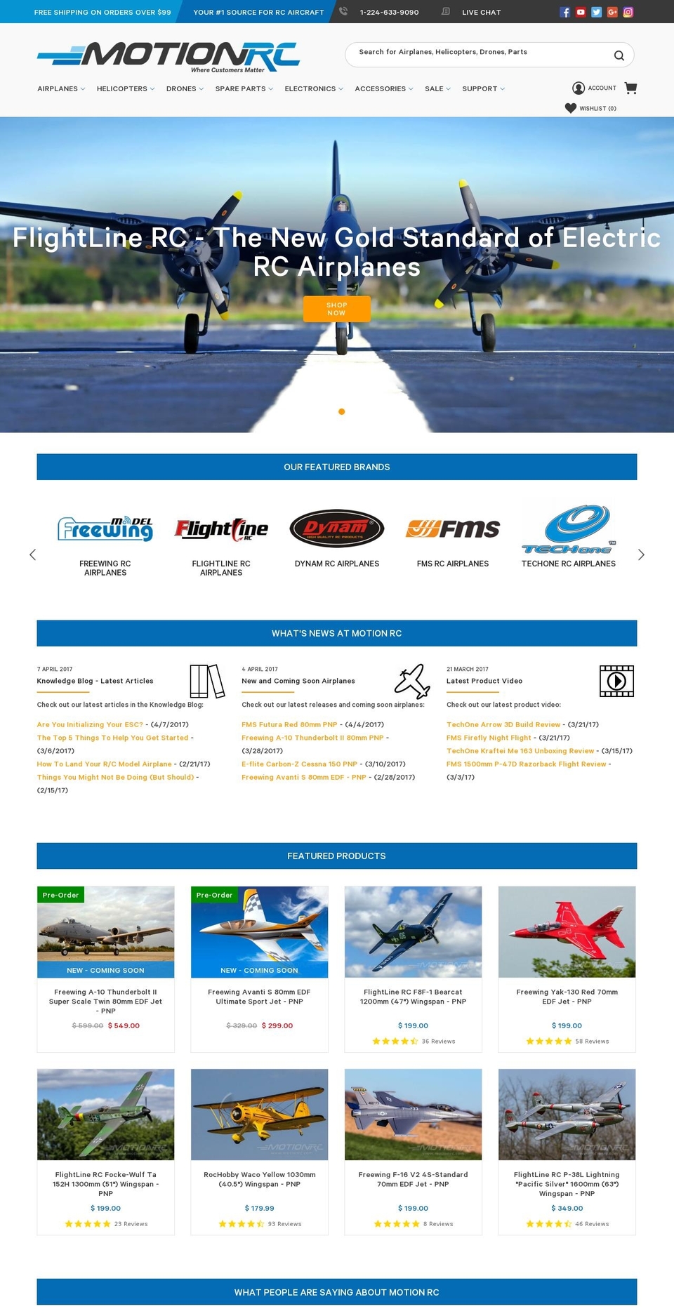motion-rc.com shopify website screenshot