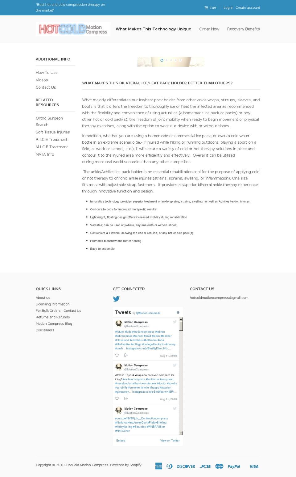 motioncompress.com shopify website screenshot