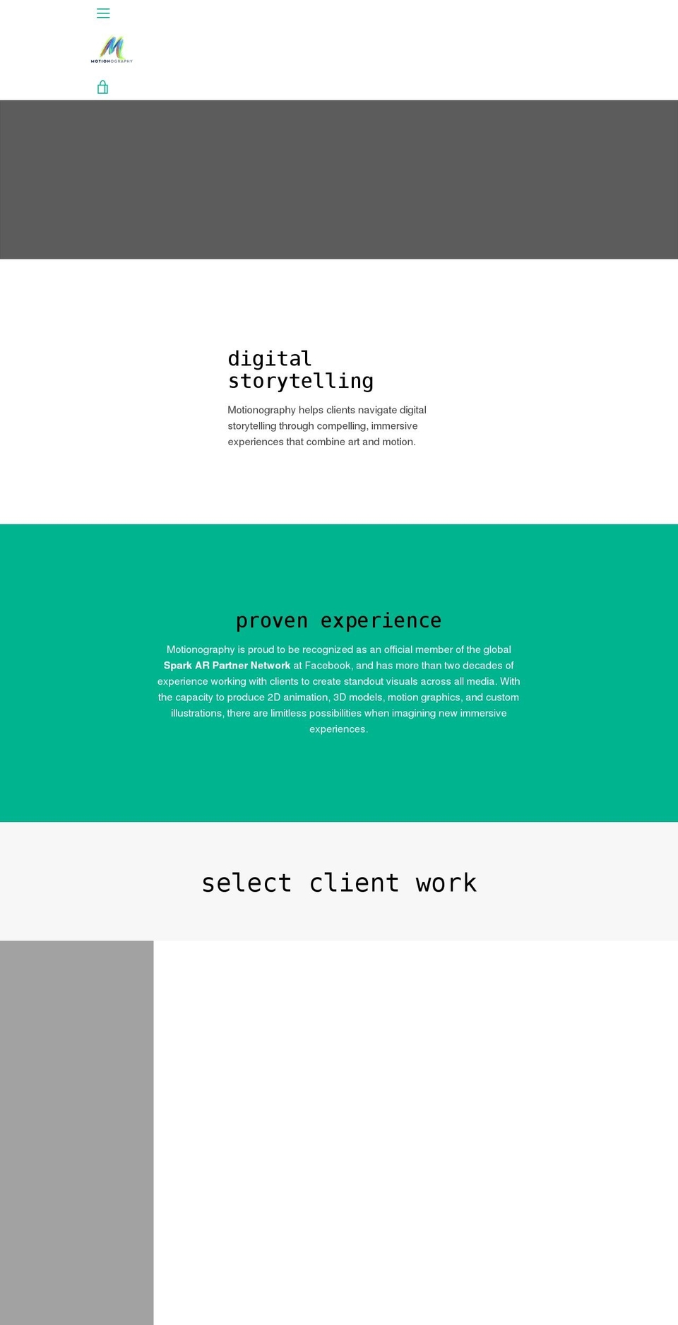 motionography.com shopify website screenshot