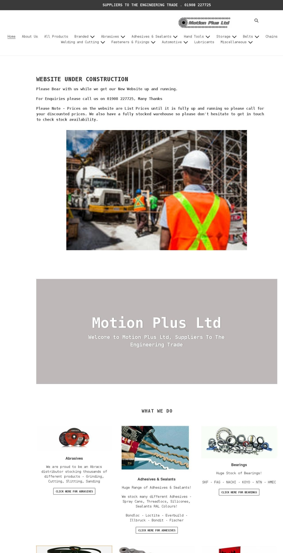 motionplus.co.uk shopify website screenshot