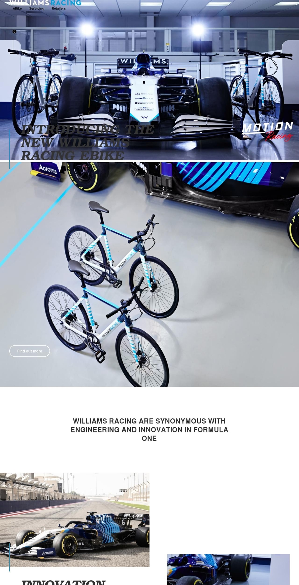 motionracing.com shopify website screenshot