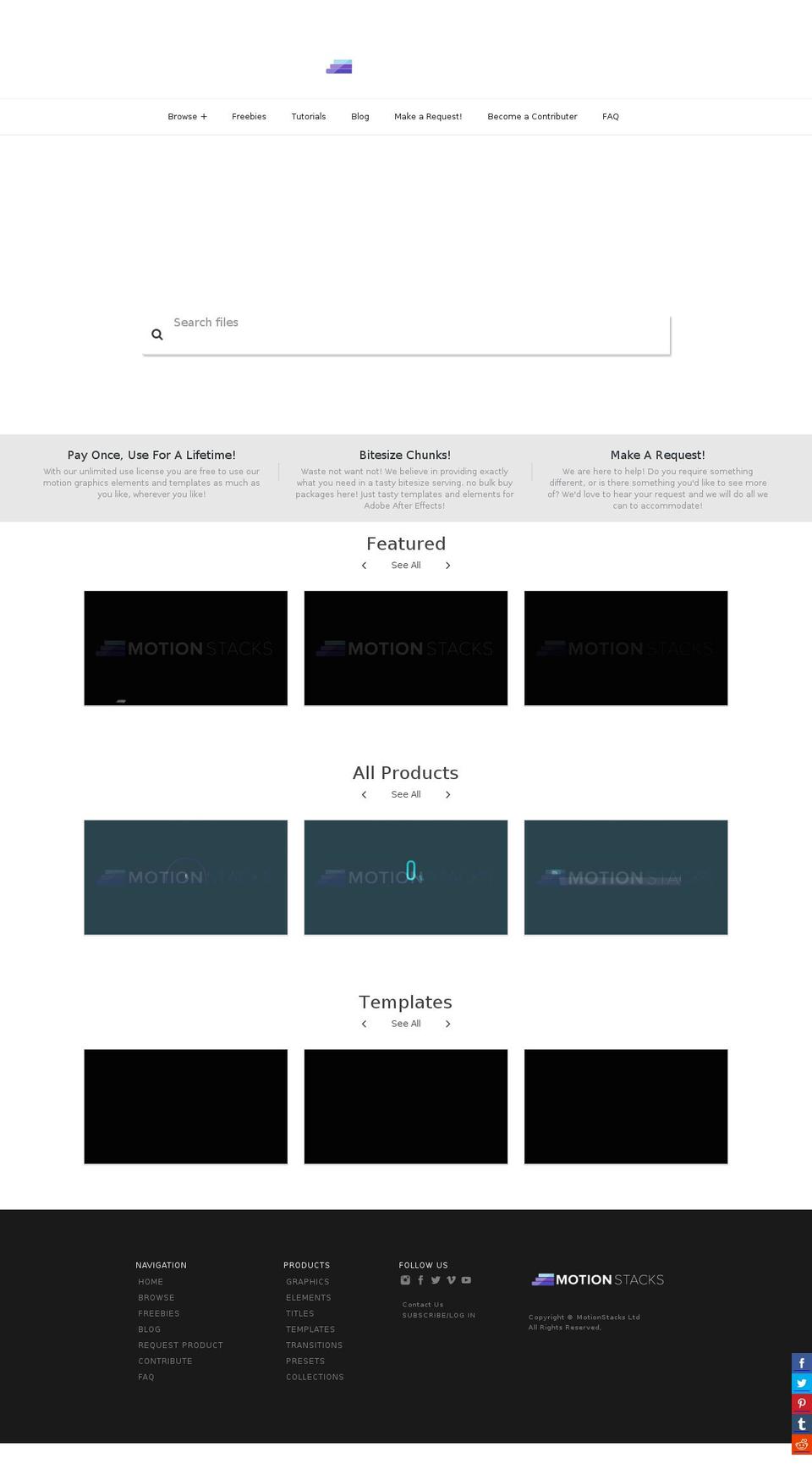 motionstacks.com shopify website screenshot