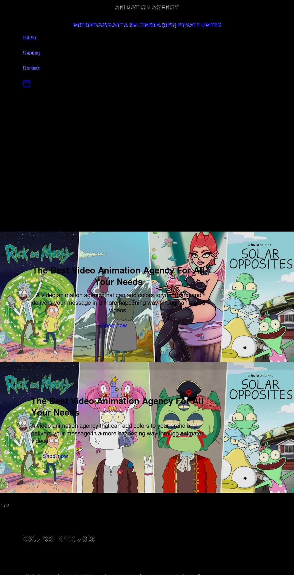 motiontoonz.com shopify website screenshot