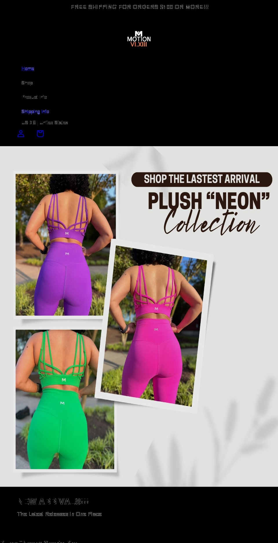 motionvixiii.com shopify website screenshot