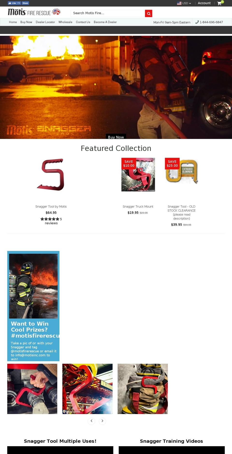 motisfirerescue.com shopify website screenshot
