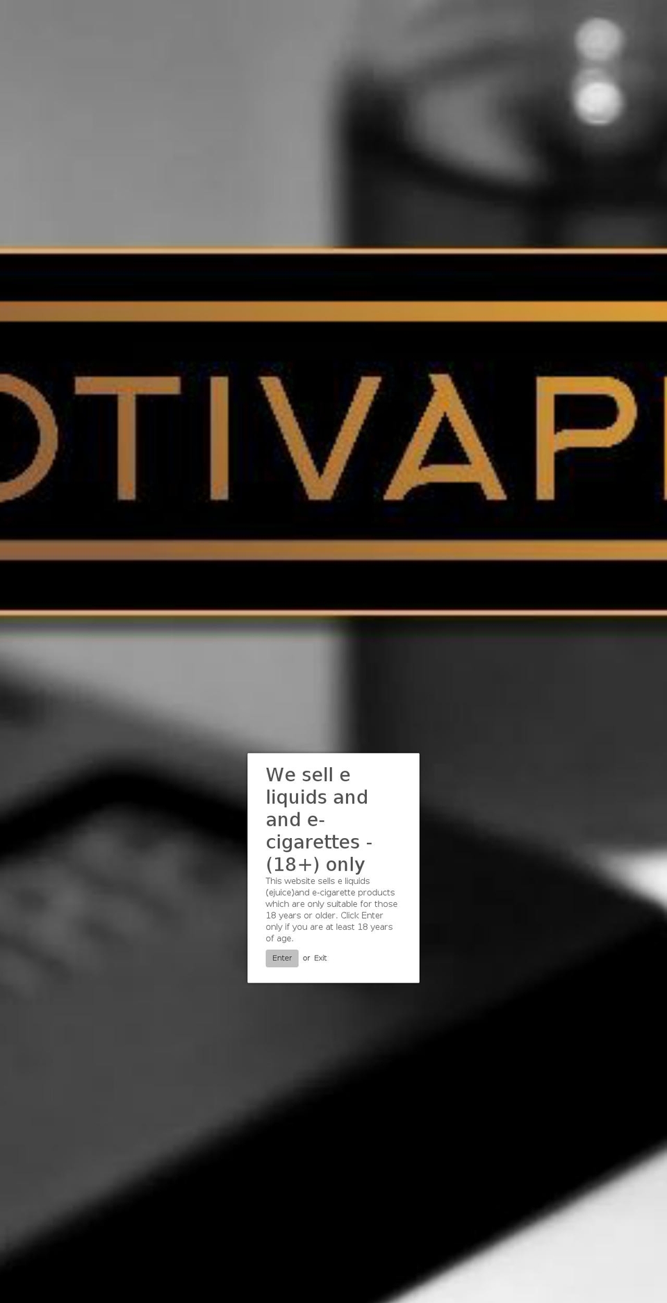 motivape.co.uk shopify website screenshot