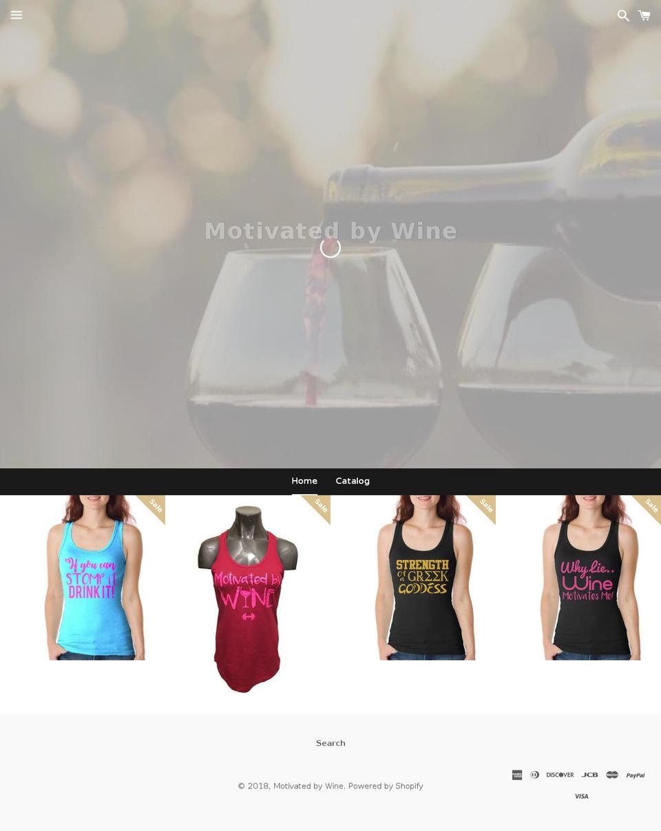 motivatedbywine.com — Shopify storefront screenshot