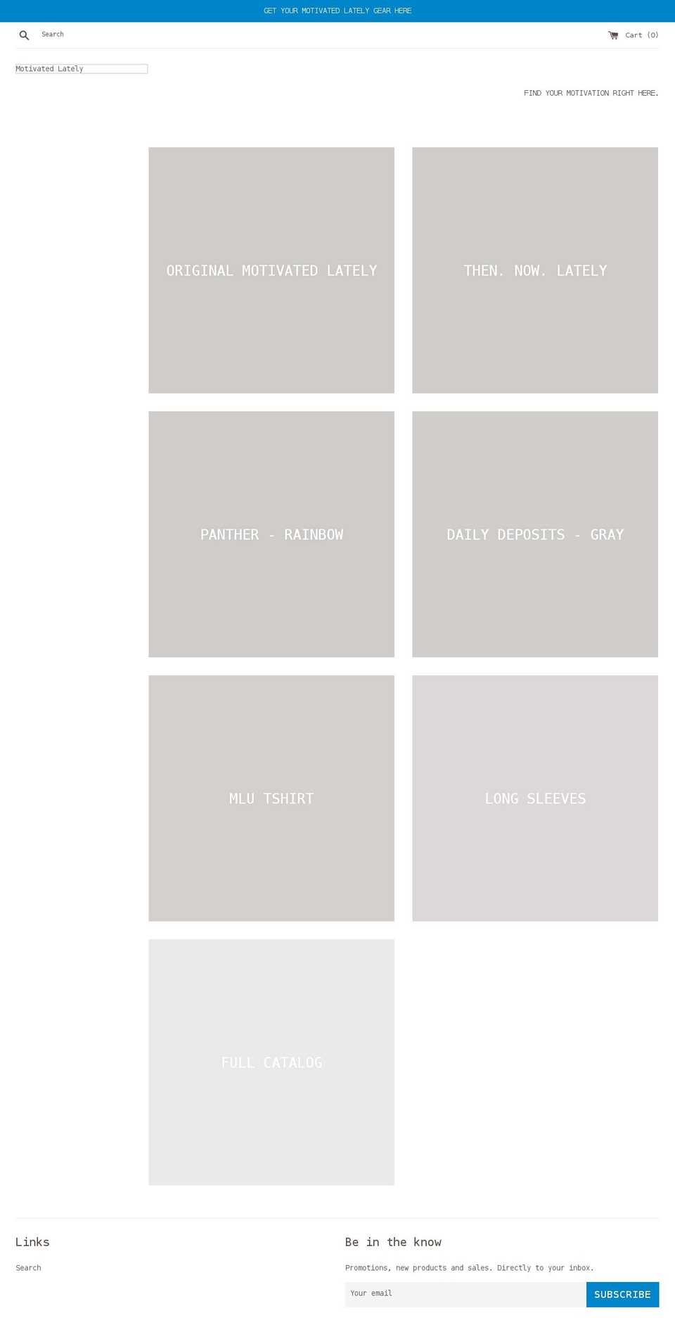 motivatedlately.com shopify website screenshot