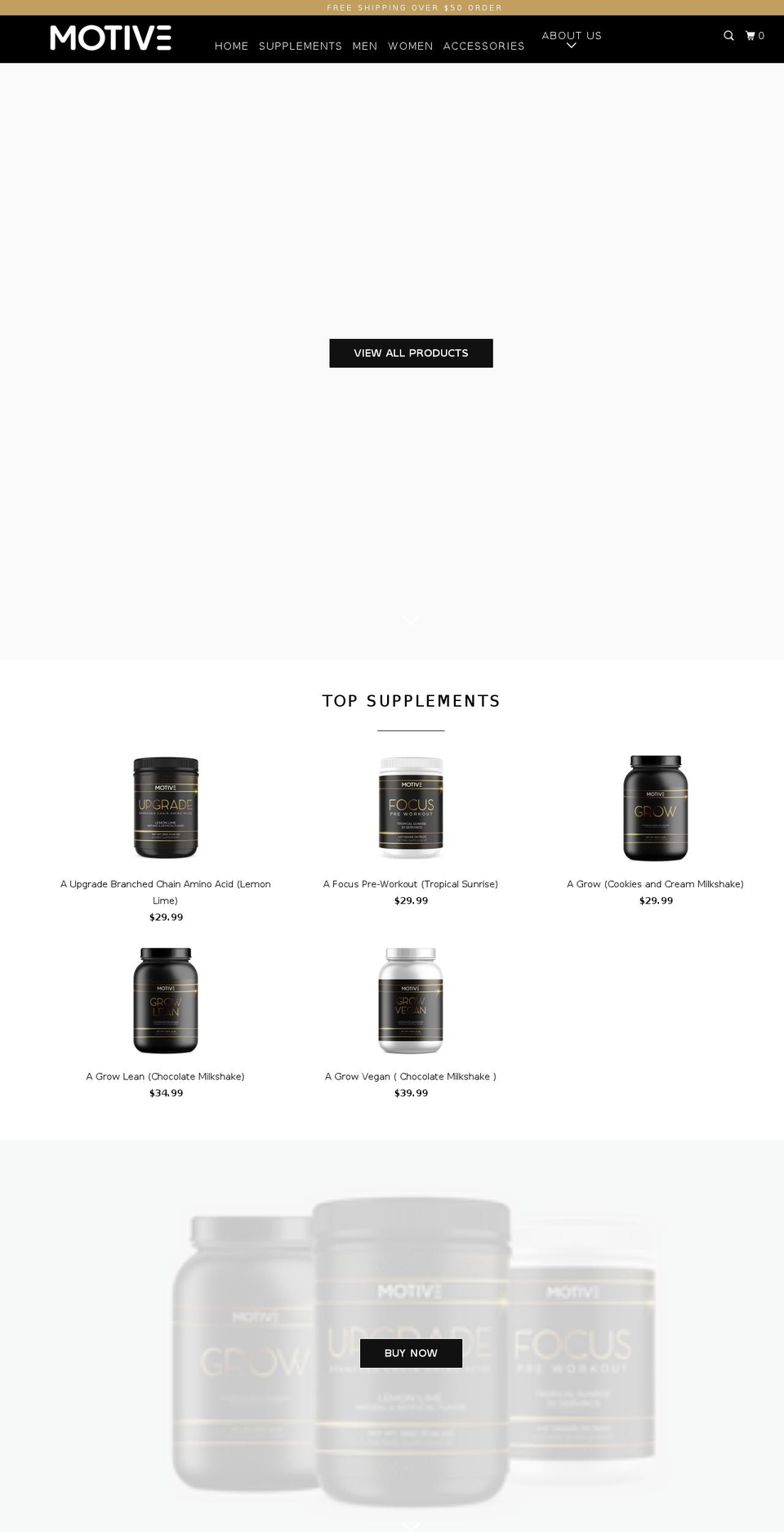 motive-fit.com shopify website screenshot