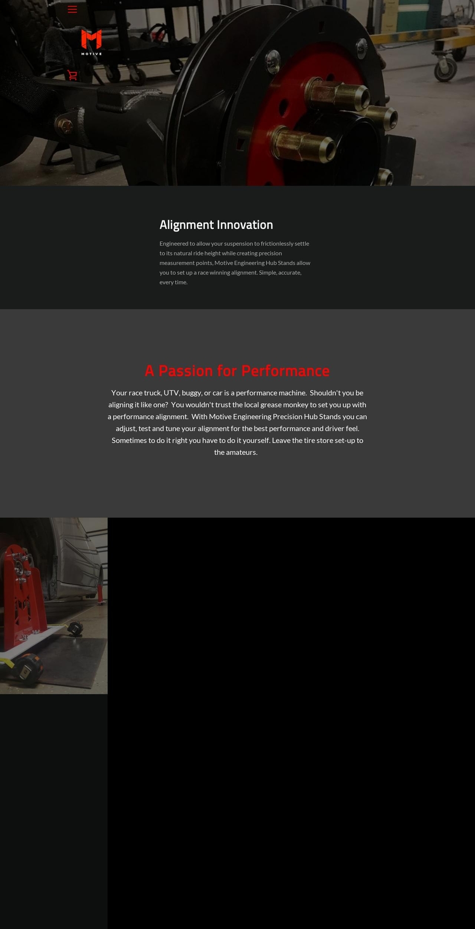 motiveeng.com — Shopify storefront screenshot
