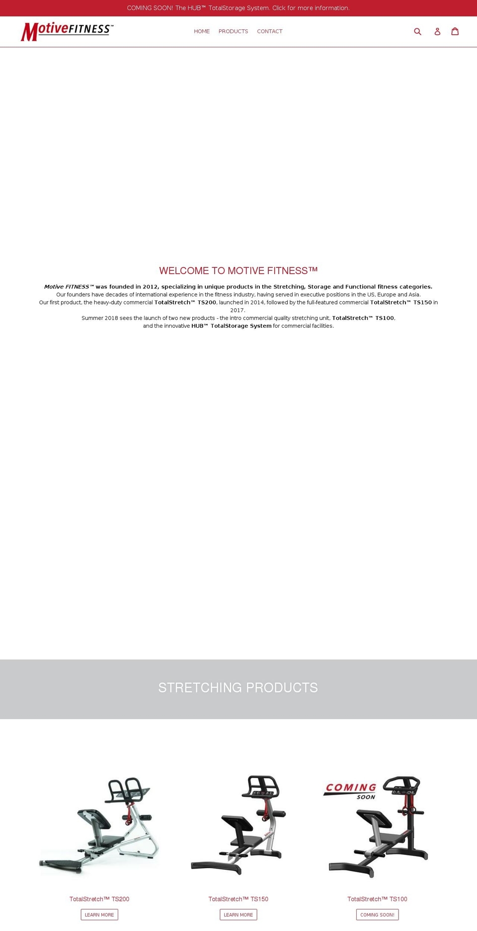 motivefitnesscompany.com — Shopify storefront screenshot