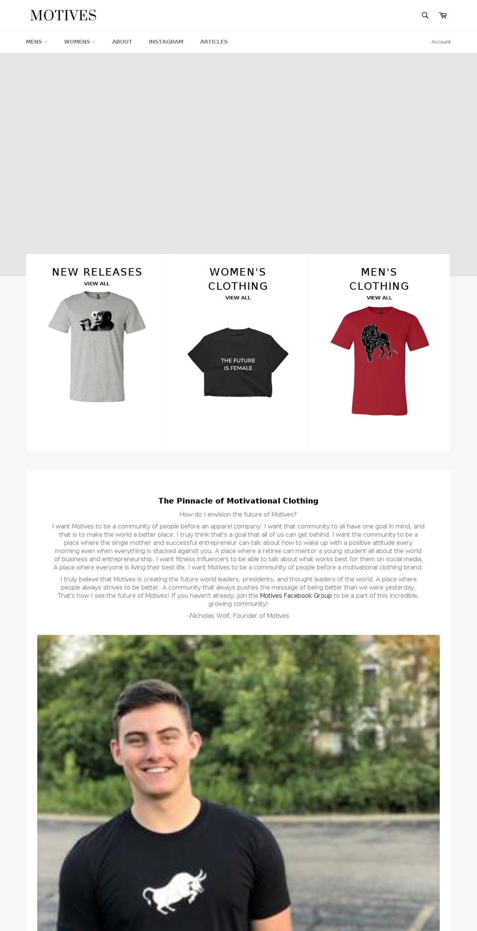 motivesworldwide.com — Shopify storefront screenshot