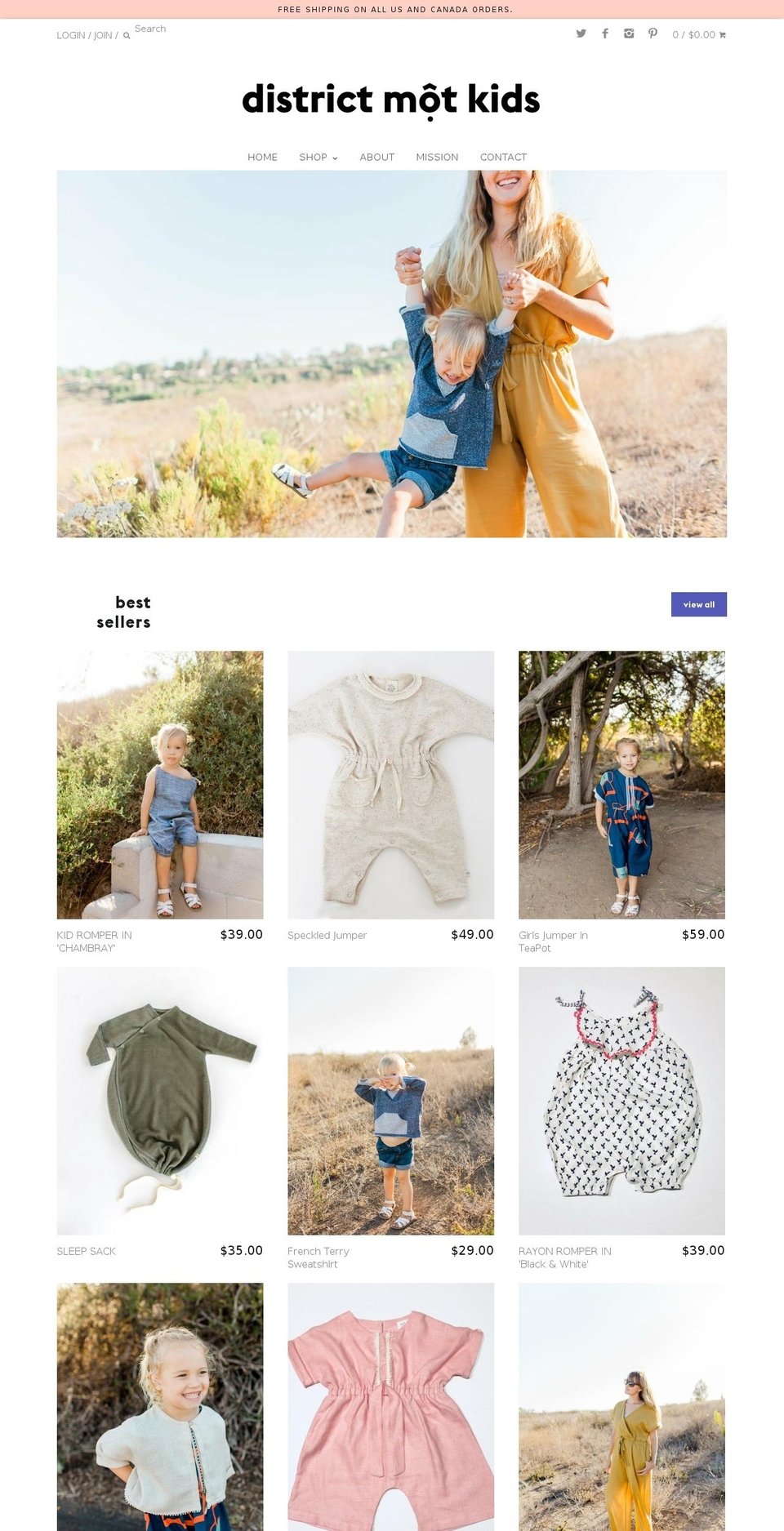 motkid.com — Shopify storefront screenshot