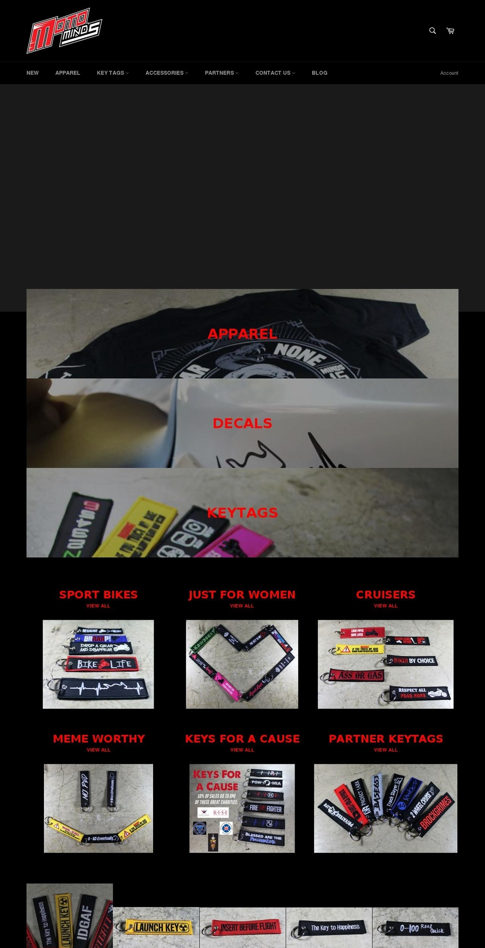 moto-minds.com shopify website screenshot