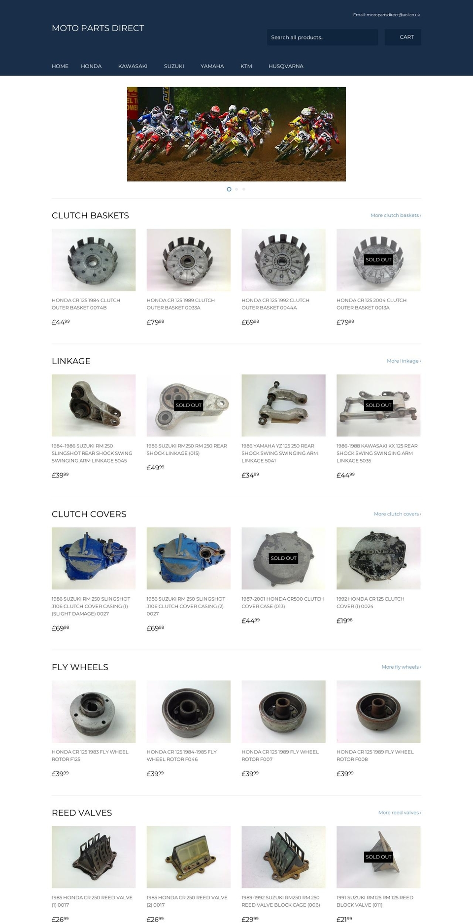 moto-parts-direct.co.uk shopify website screenshot