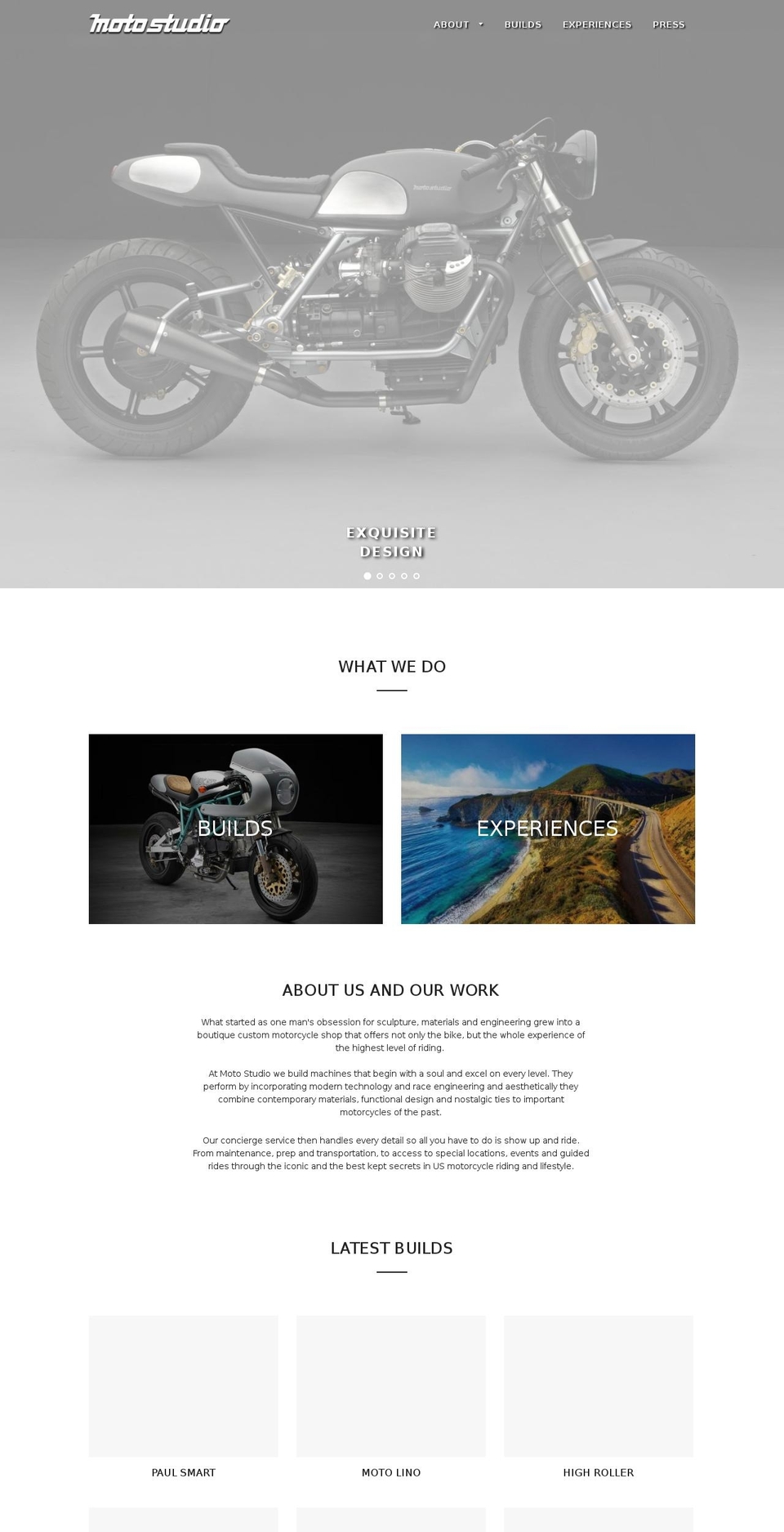 moto-studio.com shopify website screenshot