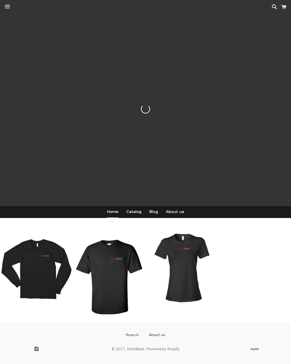 motoblack.com shopify website screenshot