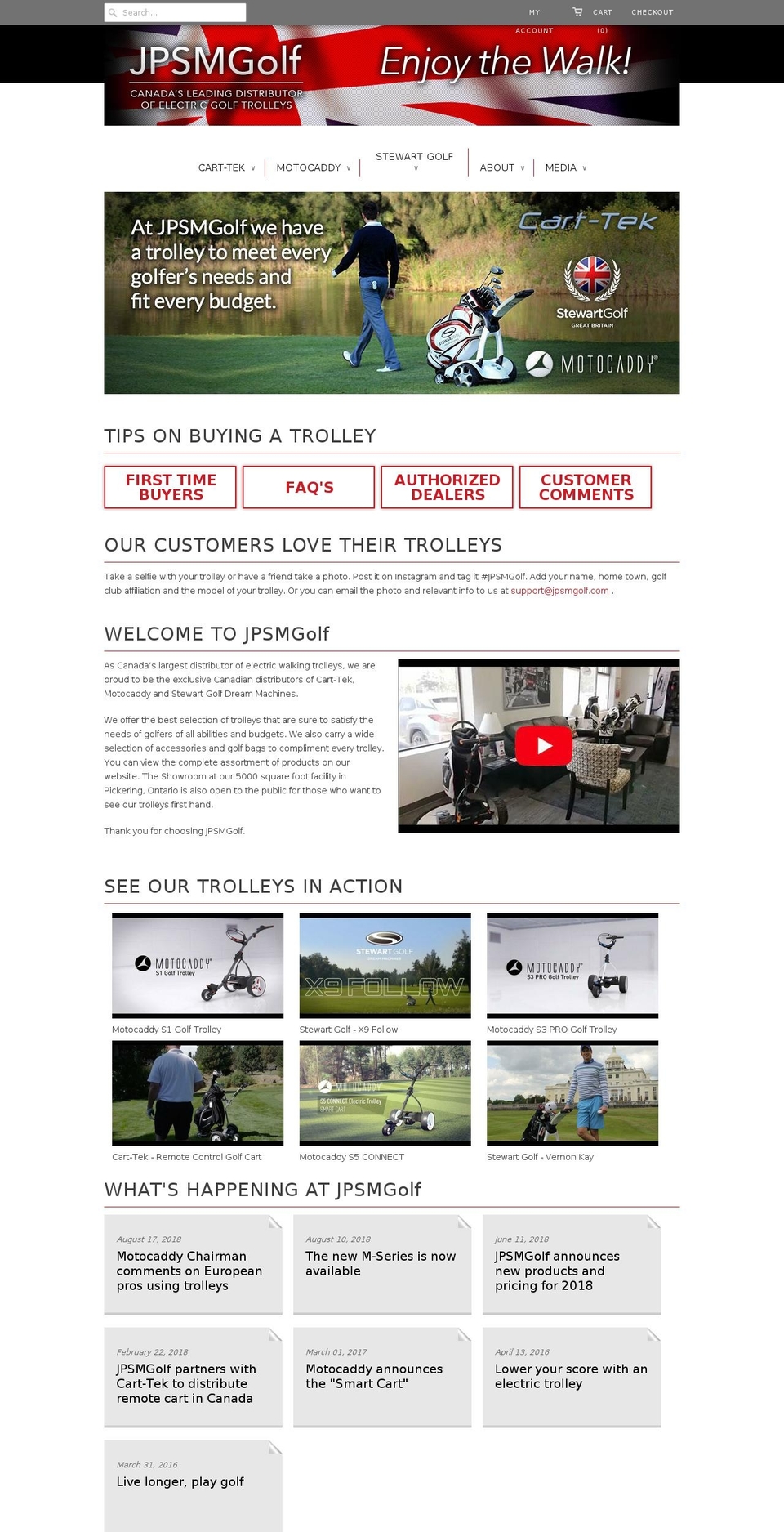 motocaddy.ca shopify website screenshot